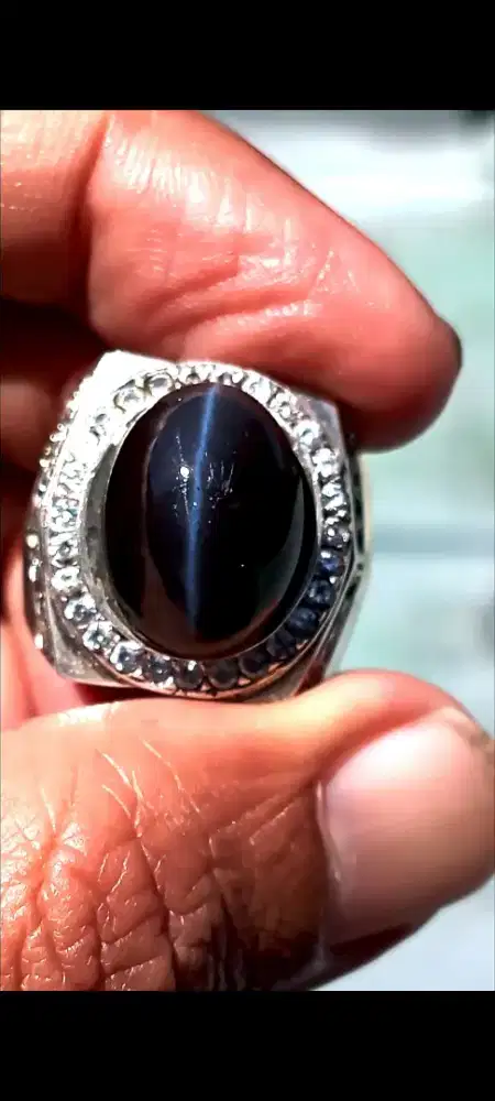 Mata kucing Srilanka tali biru tajam tebal njenong