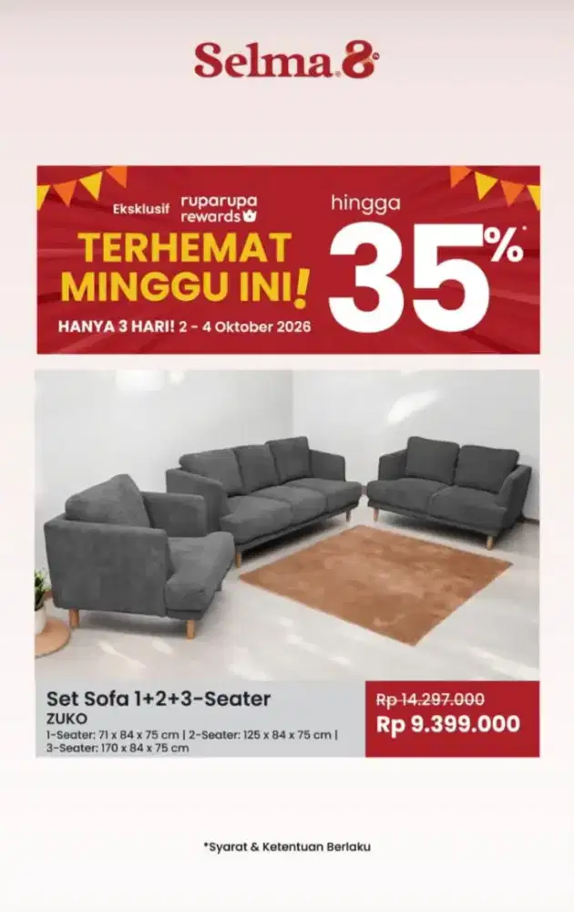 Selma sofa set zuko