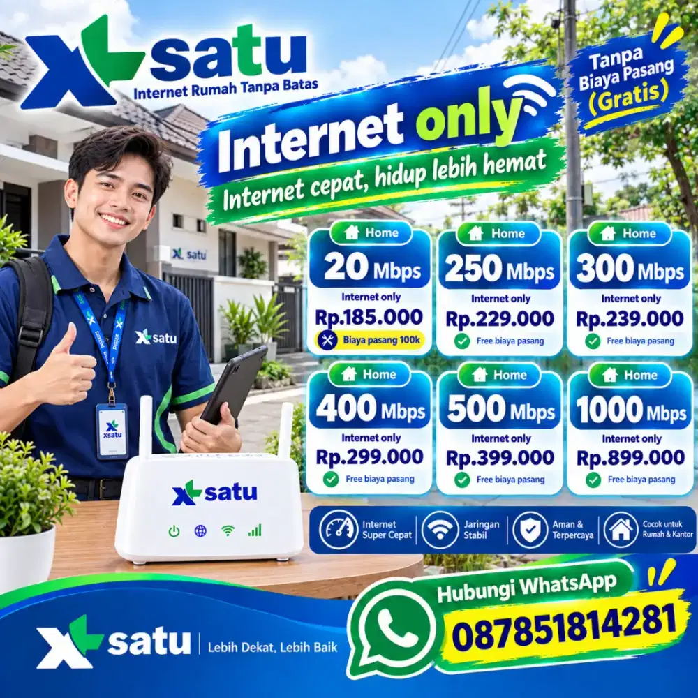 info dan pendaftaran Wifi XL SATU