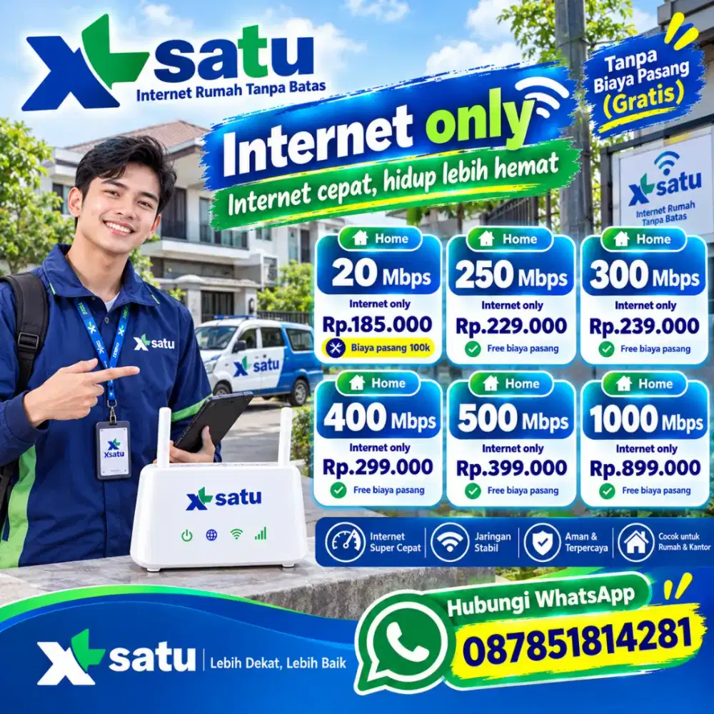 Jasa Pasang baru Wifi XL SATU