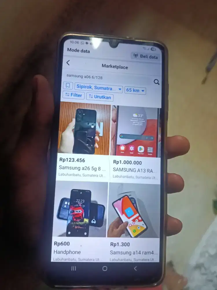 dijual hp samsung A06 4/128 GB