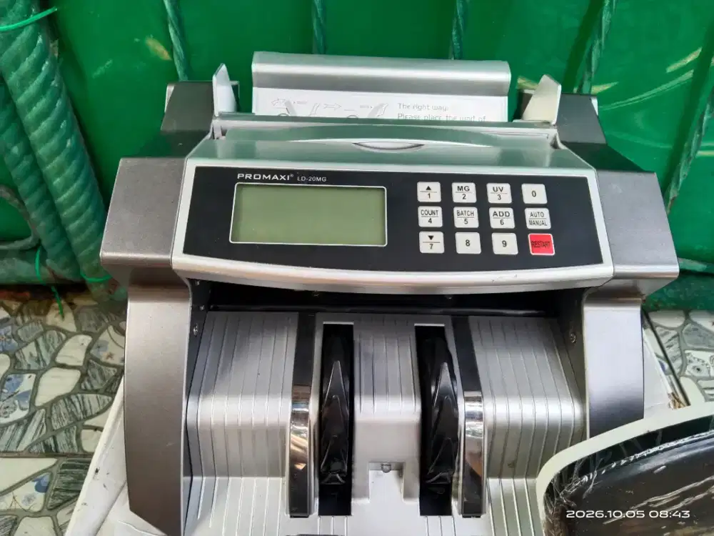 Mesin hitung uang PROMAXI LD-20MG eror