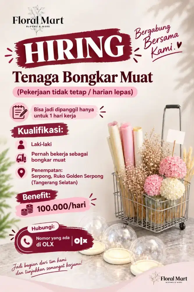 Tenaga Bongkar Muat (Pekerjaan Tidak Tetap/Harian Lepas)