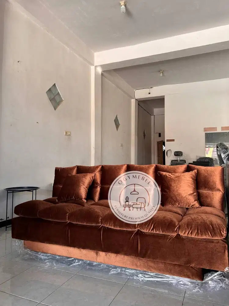 PROMO SOFABED PREMIUM PLUSHTOP UK 180 FREE 2 BANTAL SALE TERLARIS