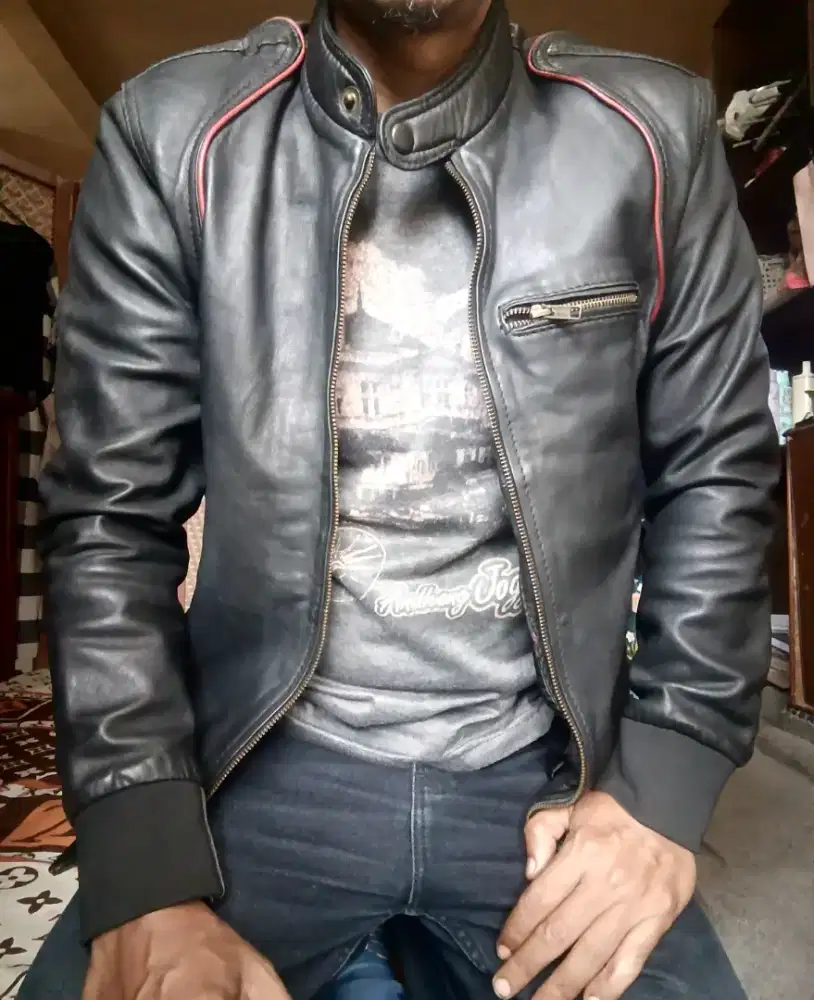 Jaket Kulit Domba Asli Size M
