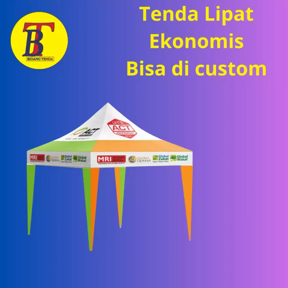 Tenda Lipat Custom Branding 3x3m