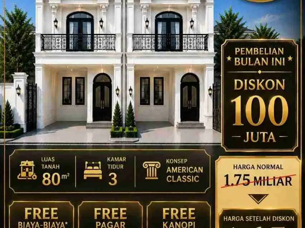 PROMO TERBATAS – RUMAH PREMIUM 2 LANTAI DI TAMAN MINI II, LUBANG BUAYA - JAKARTA TIMUR