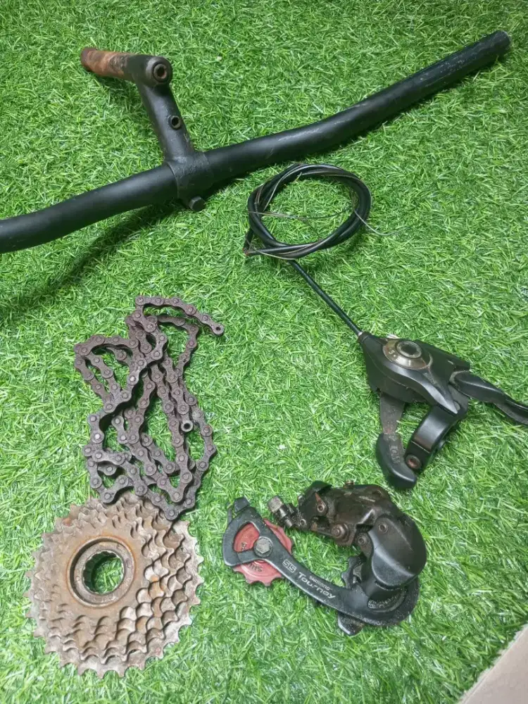 Part sepeda gunung kalcer tinggal pasang