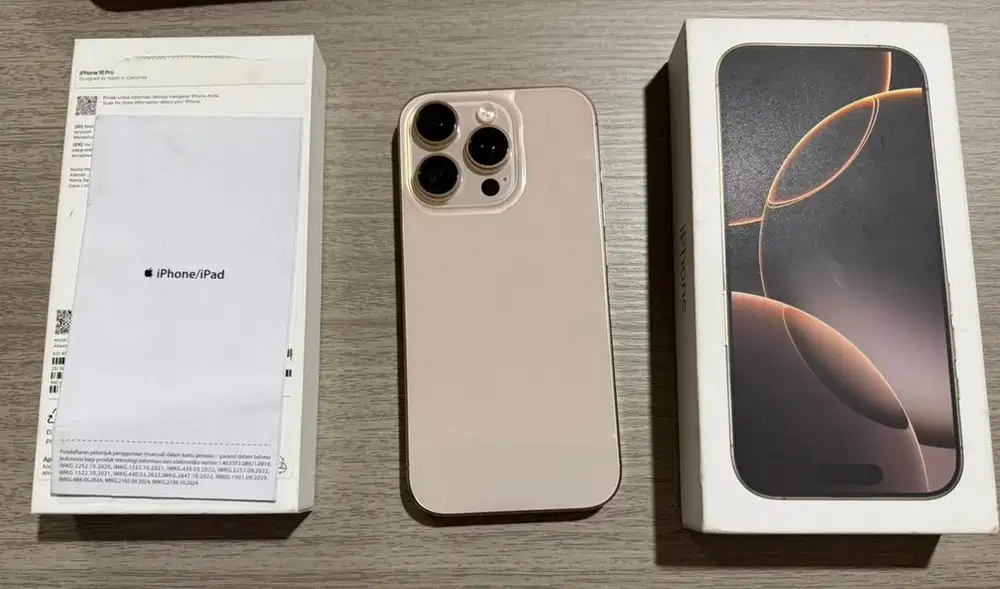 Iphone 16 Pro 128 GB warna Desert Titanium