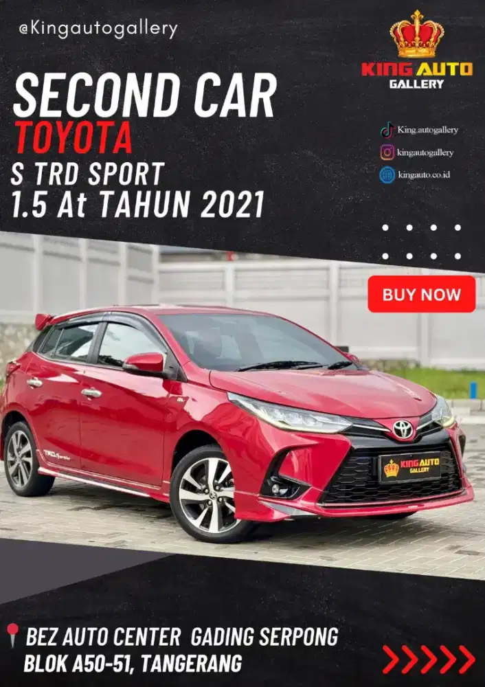 YARIS S TRD Sportivo 1.5 AT 2021 MULUS