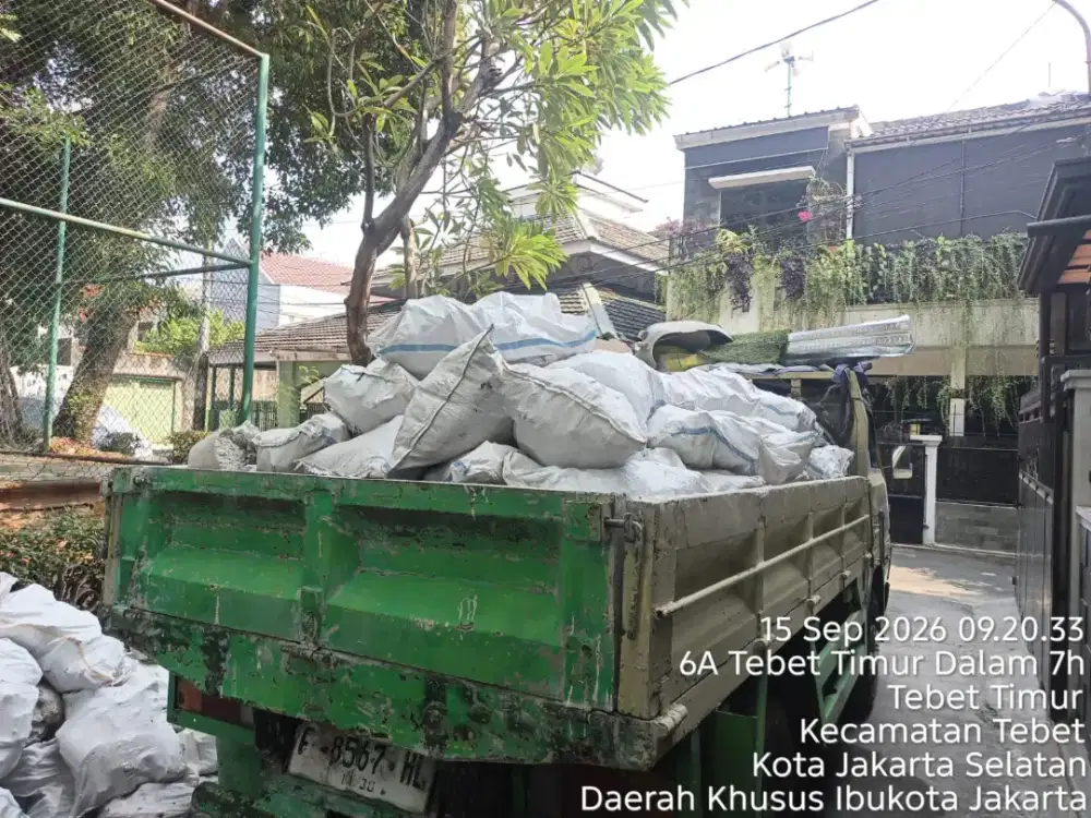 Jasa buang puing dan buang sampah proyek