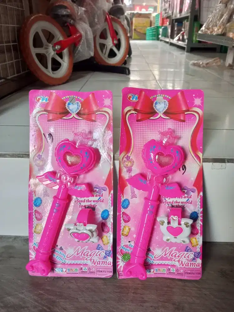 Mainan anak tongkat princes set gelang
