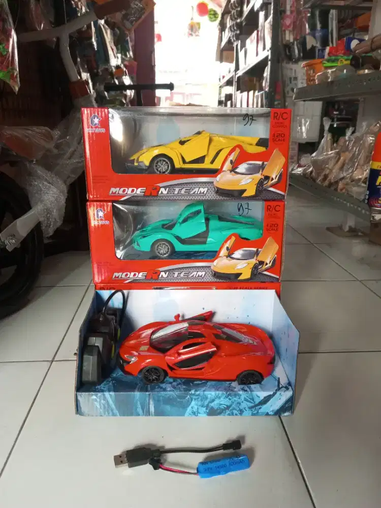 Mainan anak remot control Rc modern team lambo cas