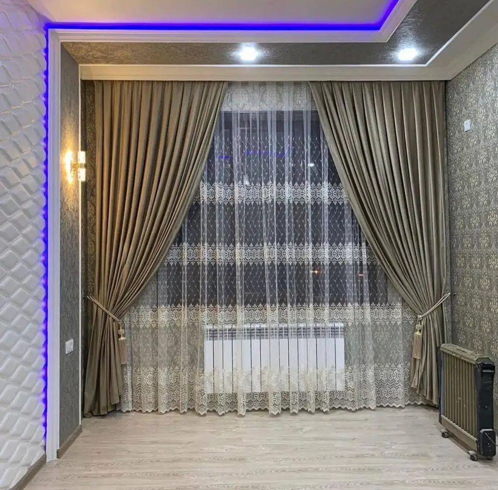 Menjual Gorden Blackout Pasang Skat Klinik Hordeng Gordyn Vitrase