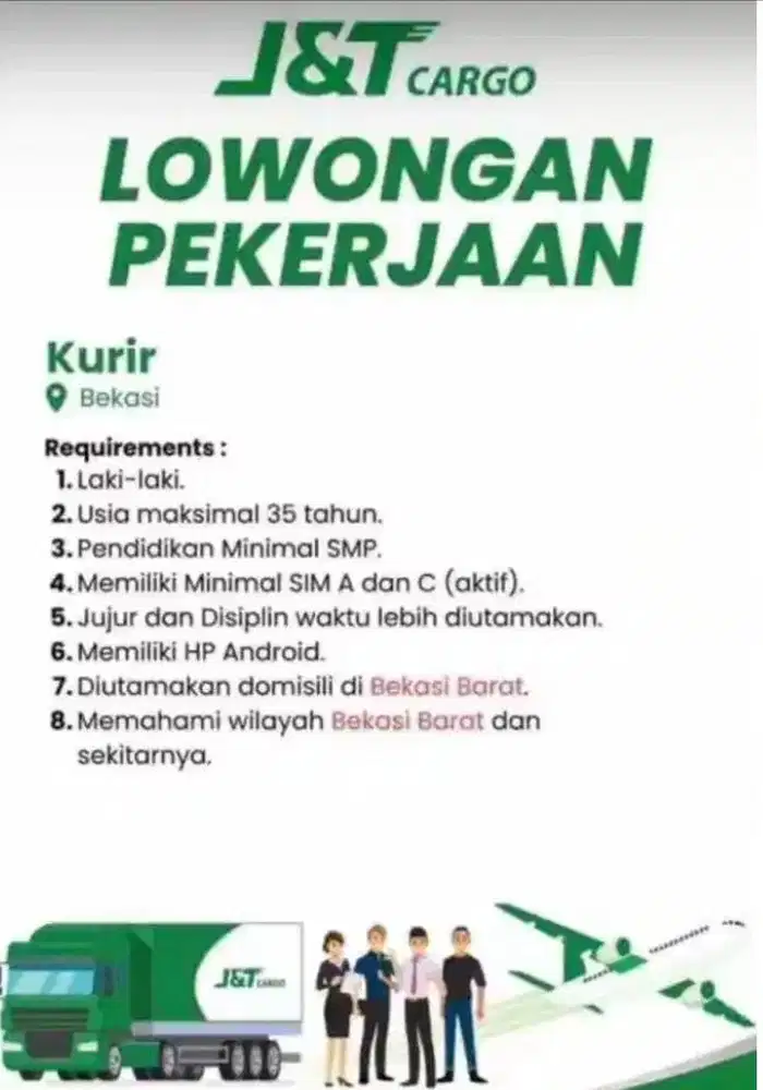 lowongan driver kurir delivery