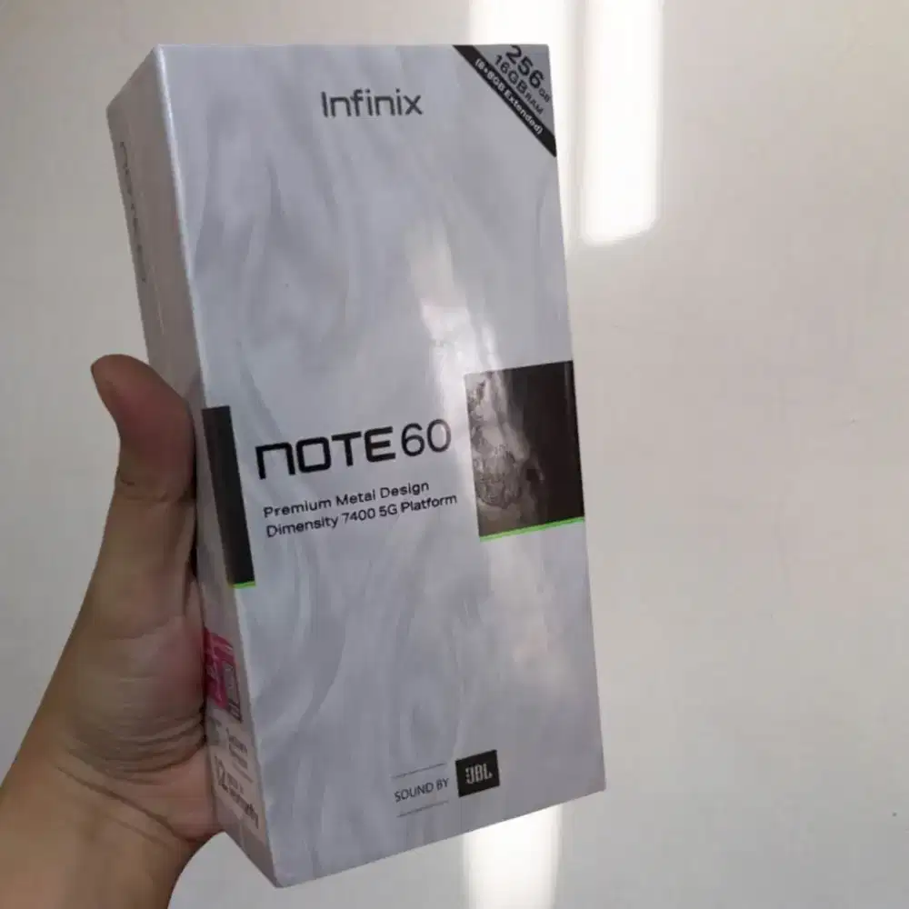 INFINIX NOTE 60 8GB/256GB SEGEL BOX GARANSI RESMI