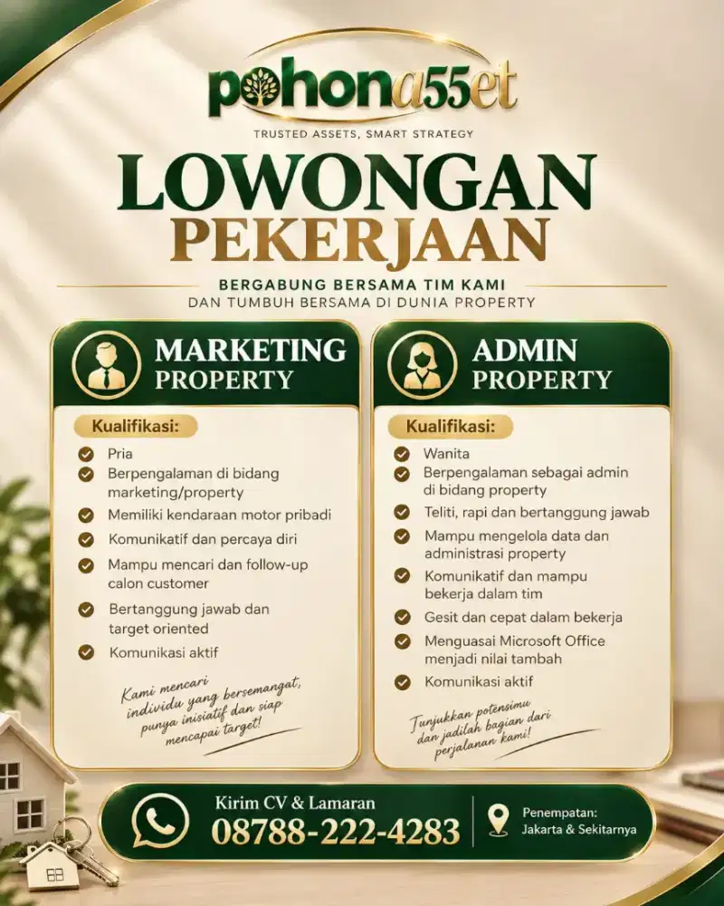 FIELD SURVEYOR & ADMIN MARKETING UNTUK KPR