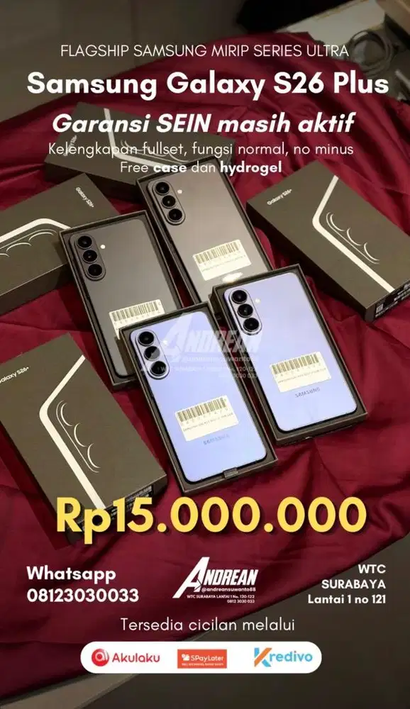 Second Samsung S26 plus 512 gb Resmi Sein