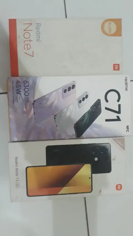 DUS BOOK 3 HANDPHONE , REDMI NOTE 13, REALME C71, REDMI NOTE 7