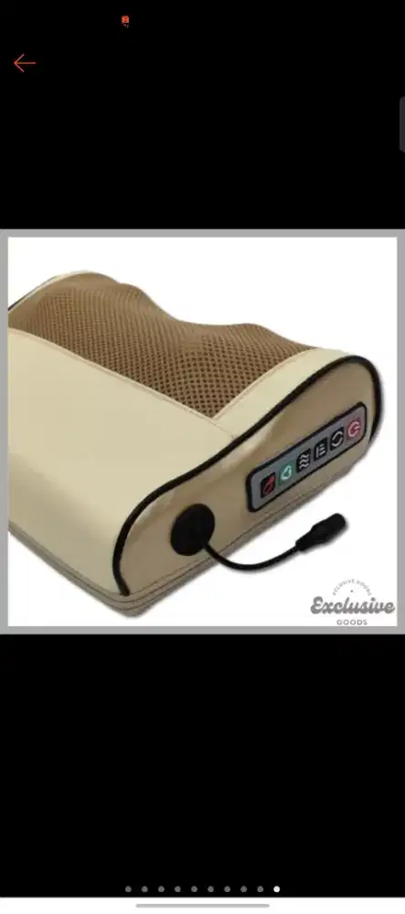 Bantal pijat 8 bola massage pilow bantal pijat leher punggung bahu