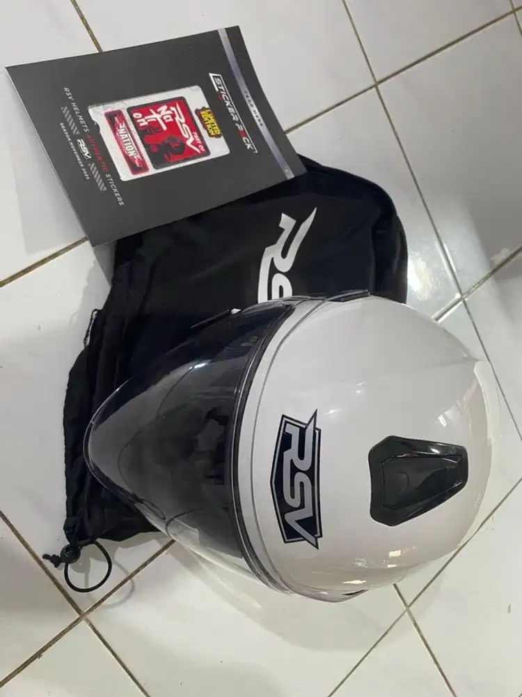 Helm RSV Windbraker white glossy - Size L