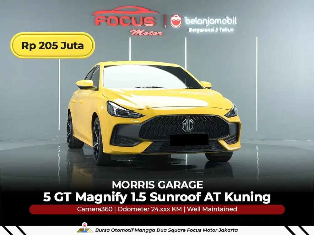 [GARANSI 5TH] MG Morris Garage 5 GT 5GT Magnify Sunroof 2021/2022/2023