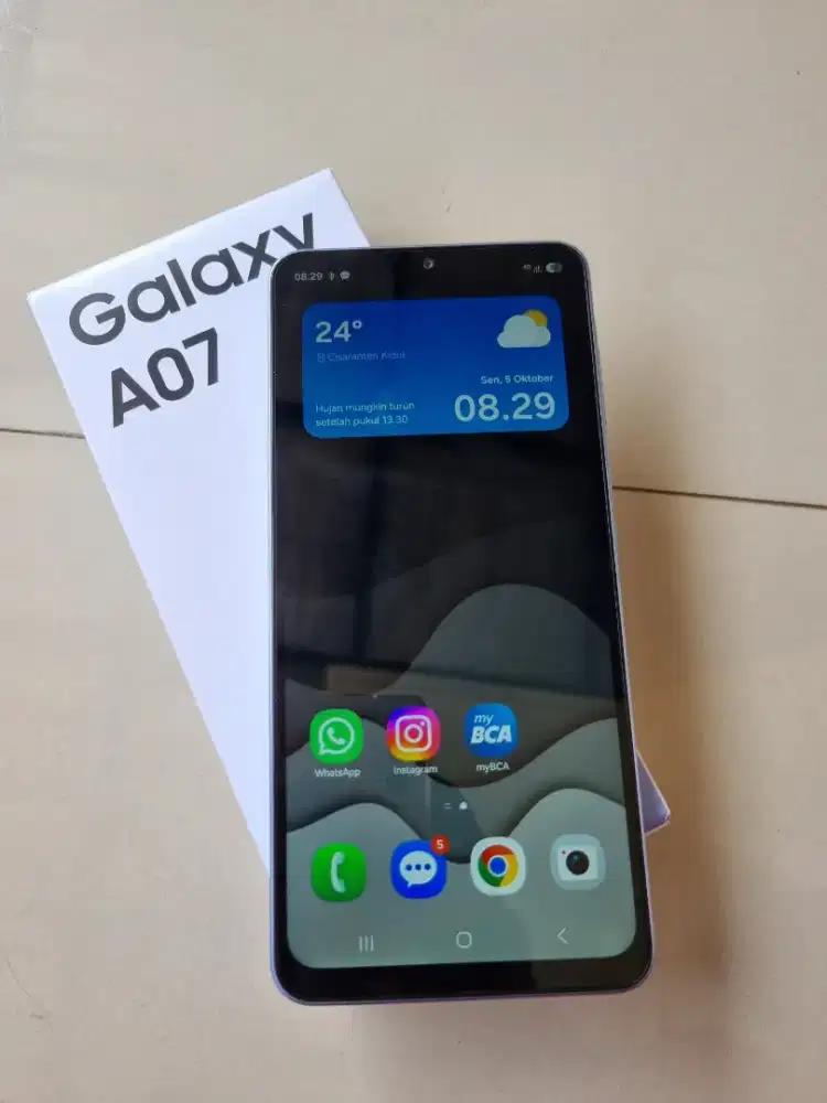 Samsung A07 4/64 Ungu Hp Dus Mulus