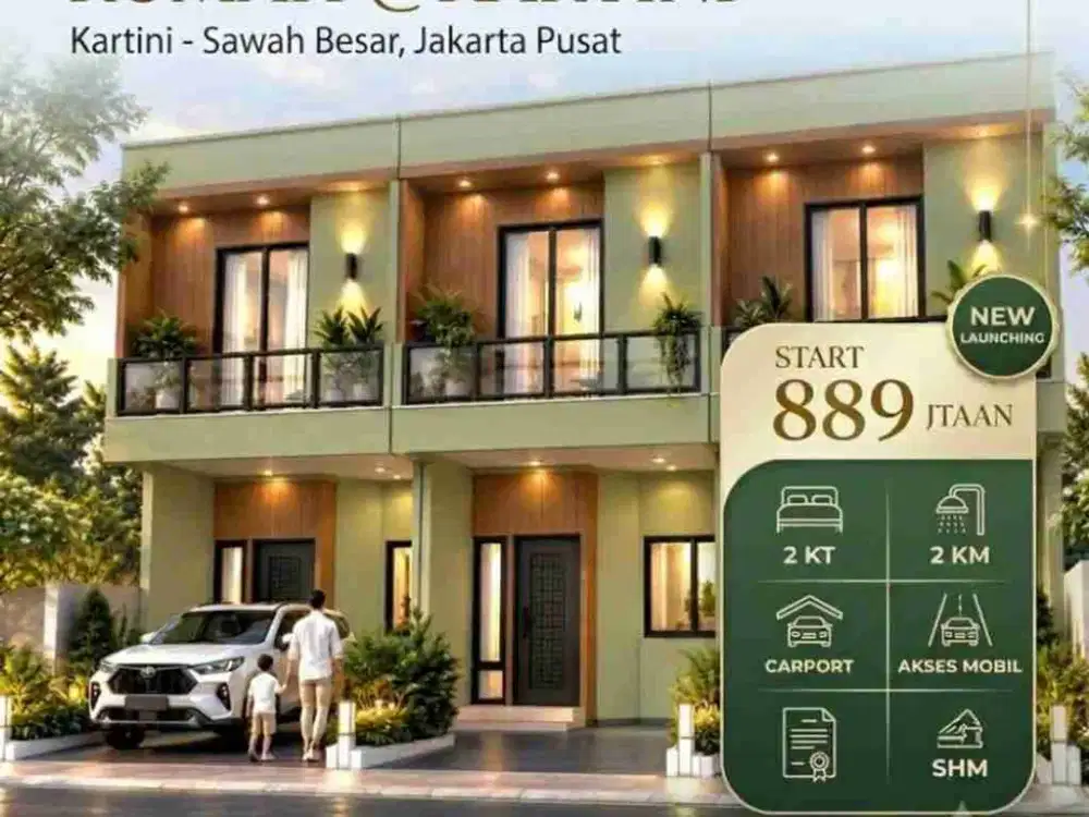Rumah Mewah Murah Di Lokasi Strategis. Legal SHM, Kartini, Jakarta Pusat