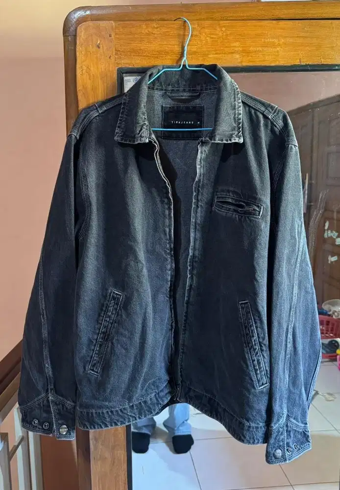 DENIM JACKET DARK GREY tirajeans (executive store)