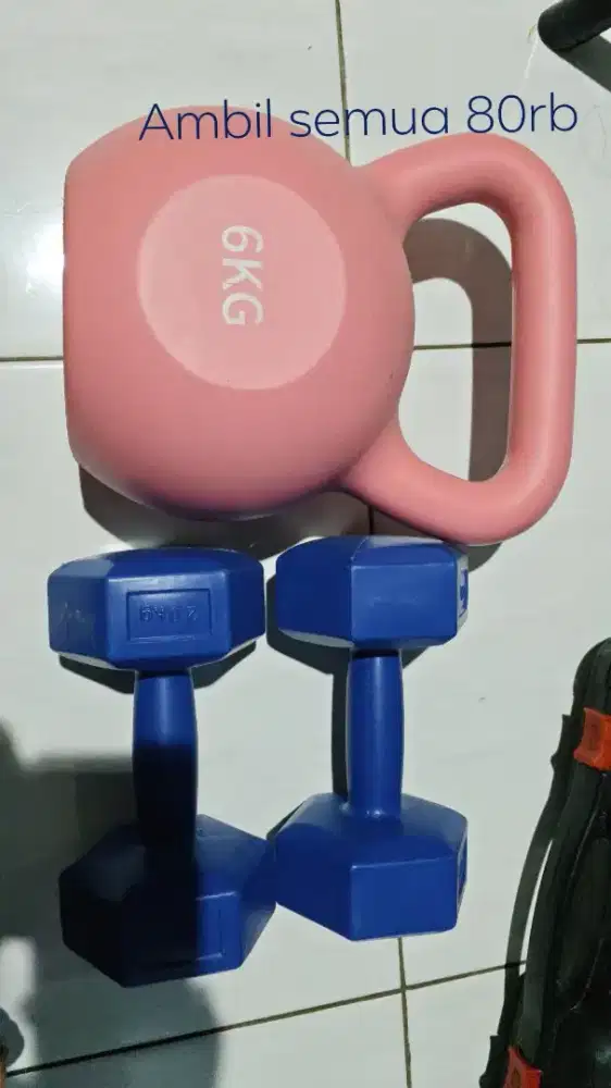 Alat olahraga workout dumble barbel