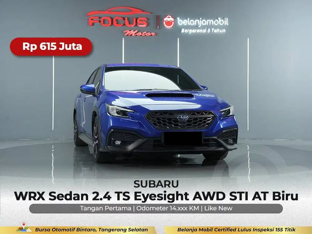 [GARANSI 5THN AWD KM 14RB] Subaru WRX Sedan TS Eyesight 2022/2023/2024