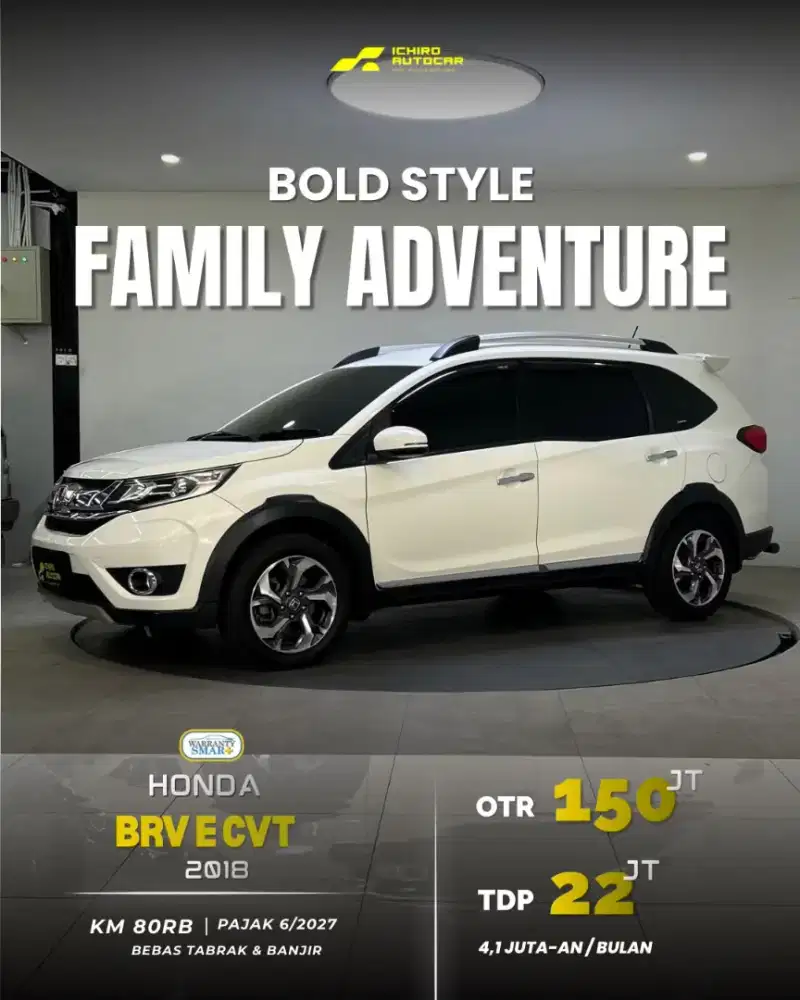 [FREE GARANSI 1TH] HONDA BRV E 2018