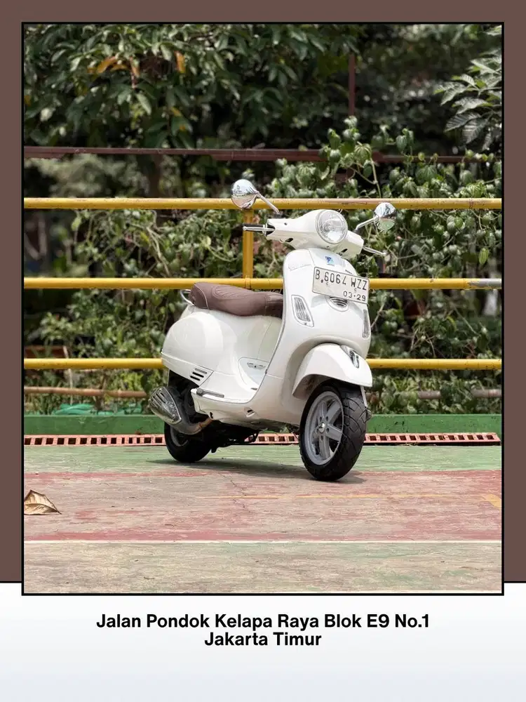 TERMURAH PIAGGIO VESPA LX150 3V IE TAHUN 2013 WARNA WHITE INNOCENZA