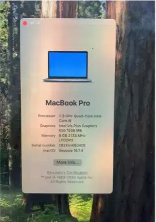 Logic board Macbook Pro 2018 13 A1989 Core i5 RAM 8/256 Gb mesin ori