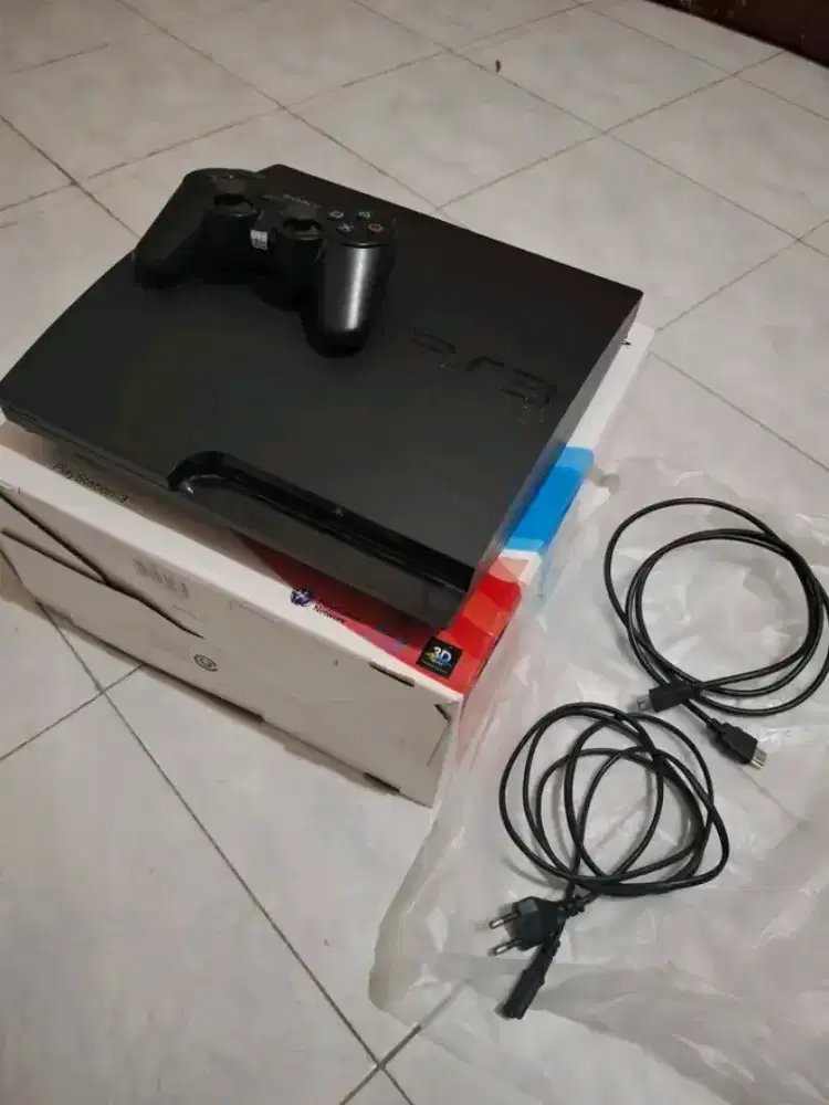 Jual Ps3 slim seri 30 lengkap stik ada 3 nominus siap pakai