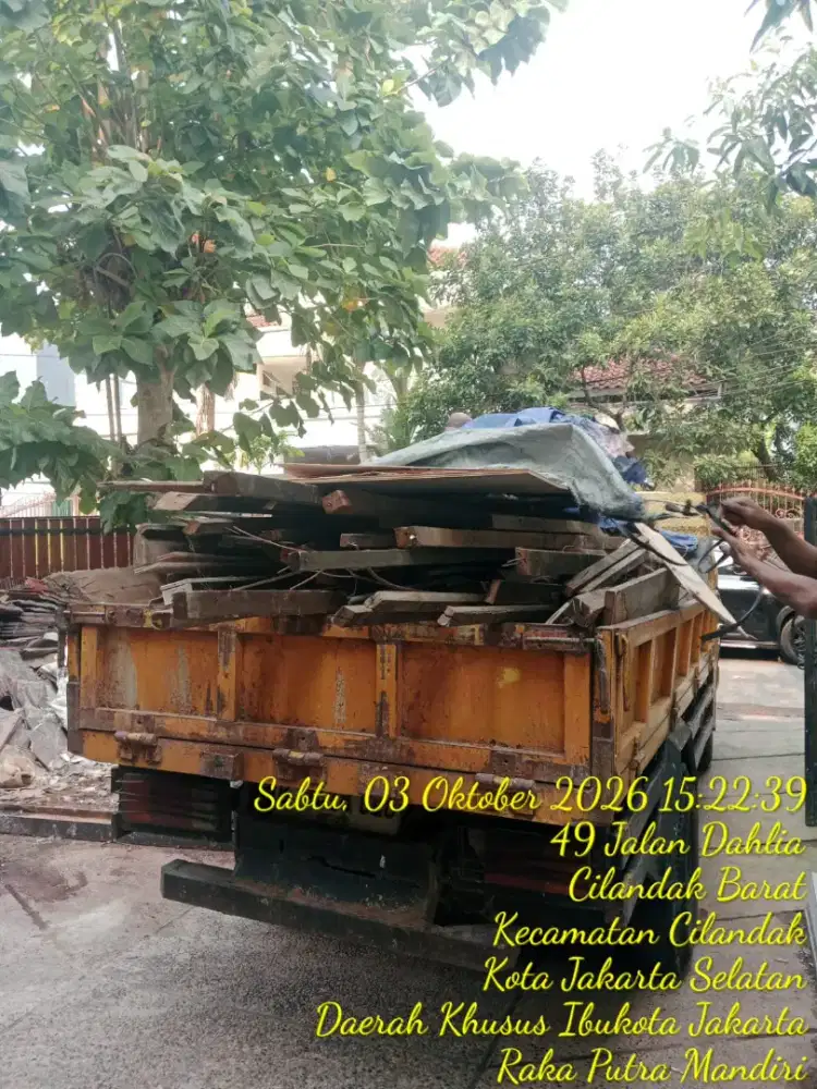 Jasa buang puing dan buang sampah proyek