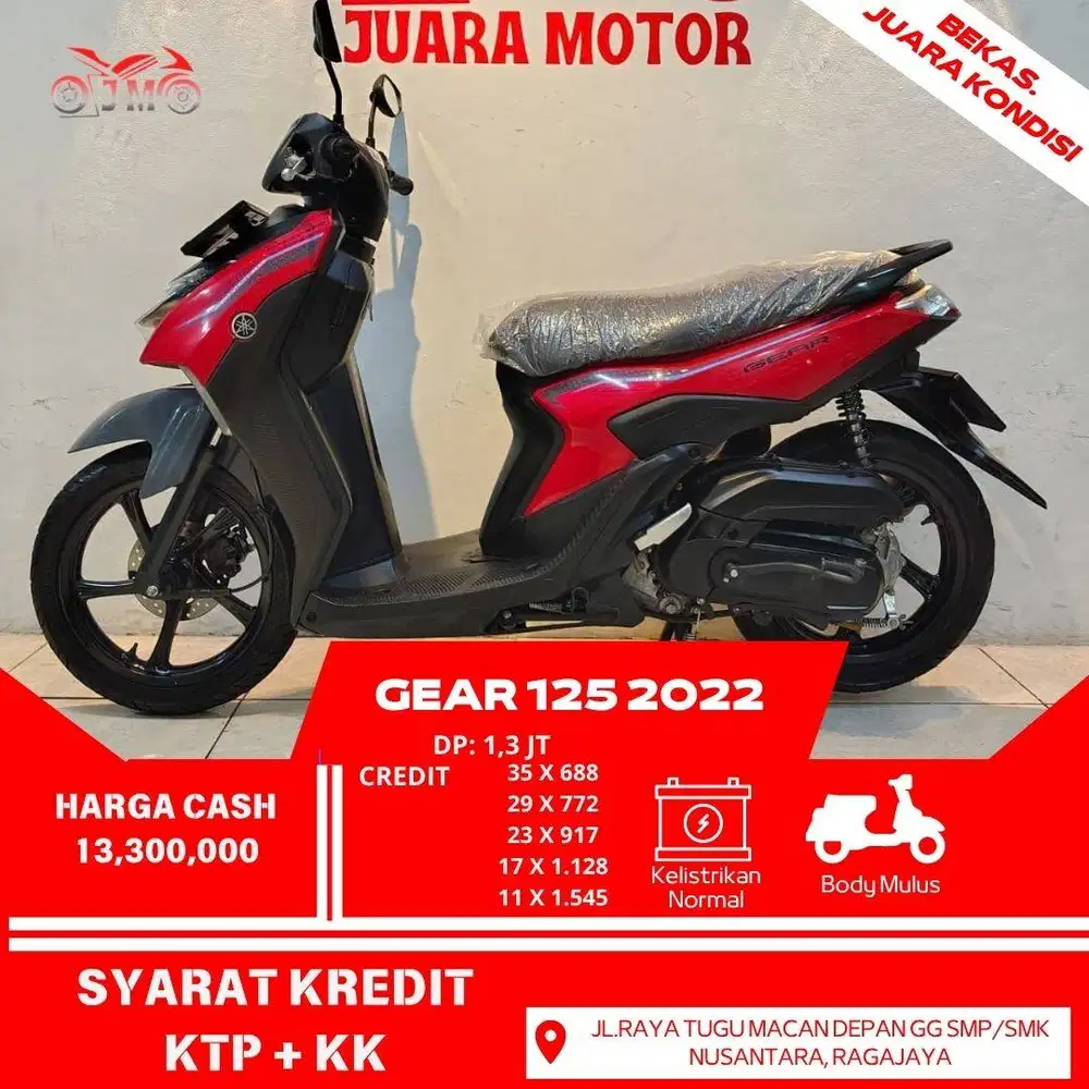 GEAR 125 THN 2022 SURAT LENGKAP PAJAK PANJANG TERAWAT