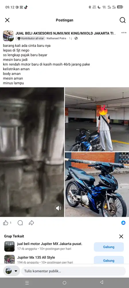 JUPITER MX 135 OLD