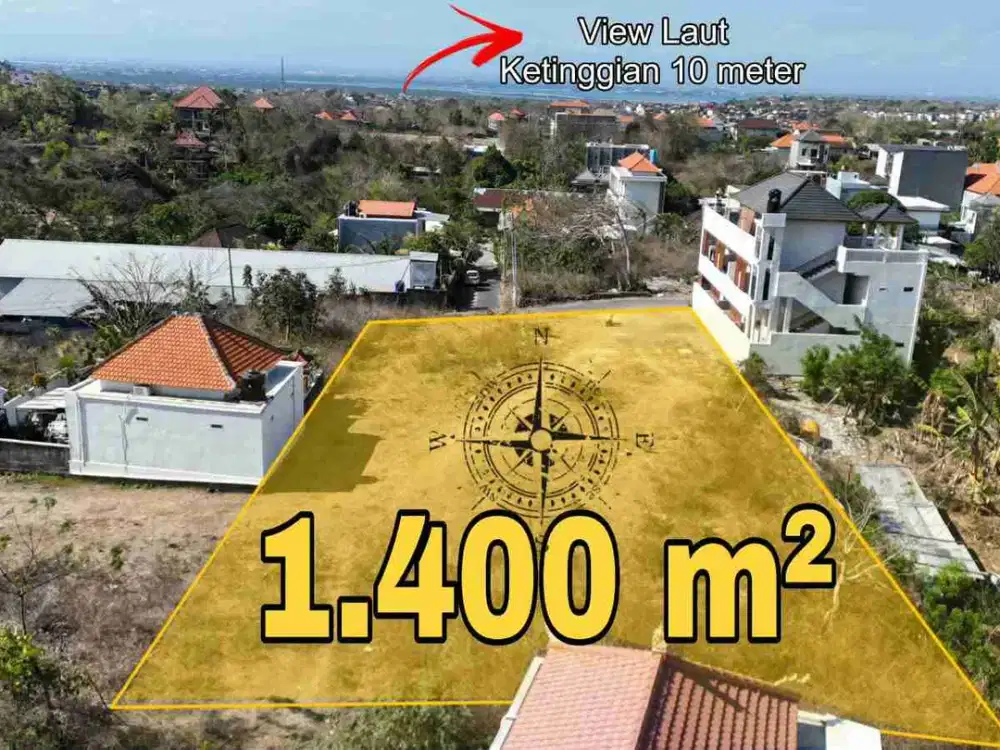 Tanah Murah View Laut Dekat Kampus STP Nusa Dua Bali
