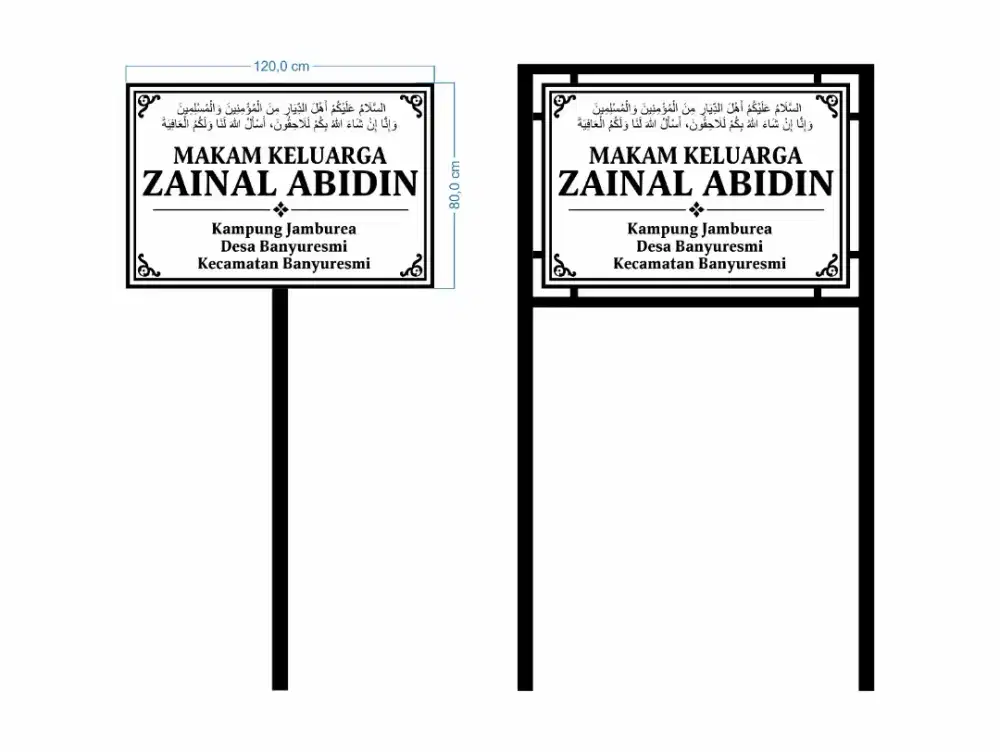 Papan nama toko atau kantor indor dan outdor