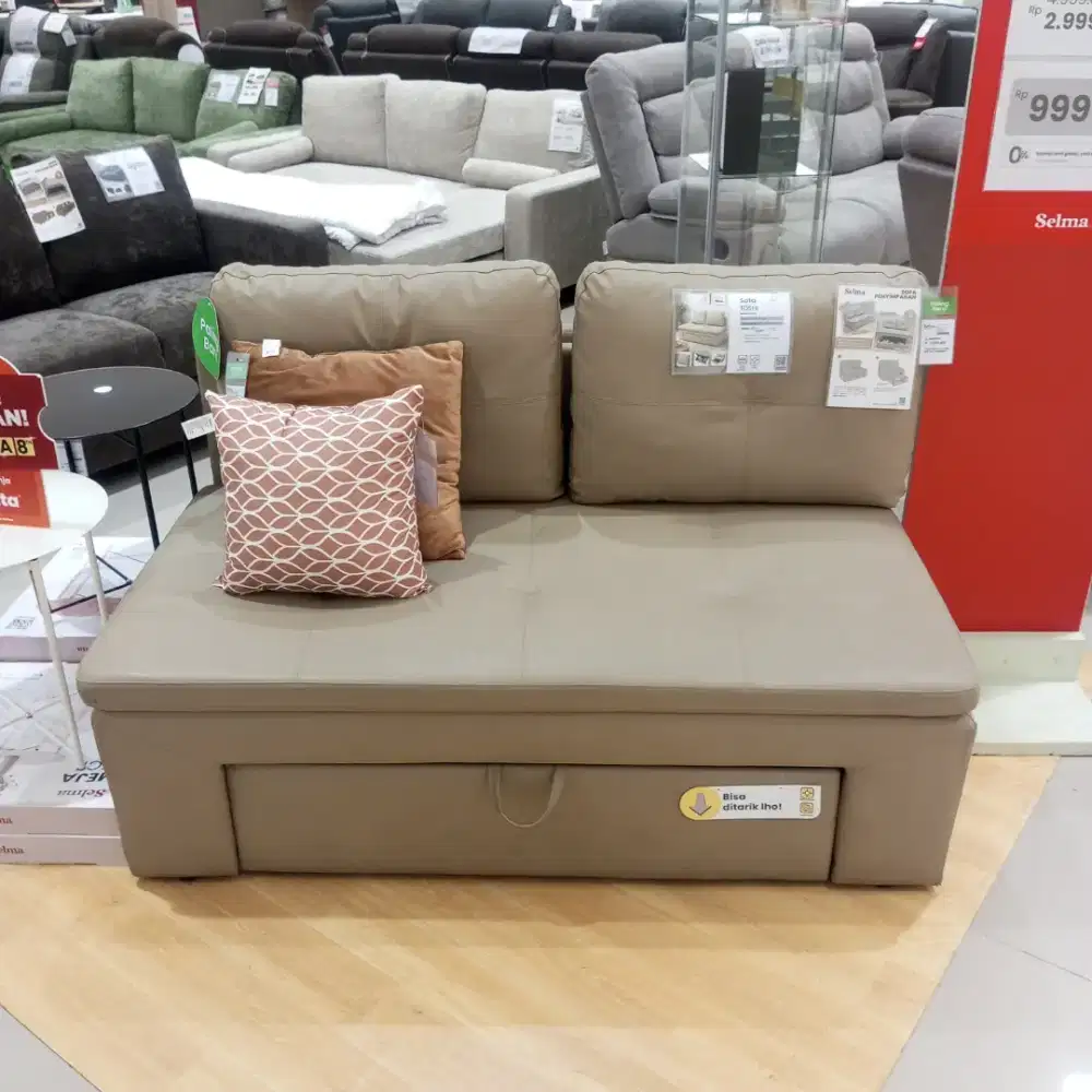 Sofa dan Penyimpanan 2 Seater
