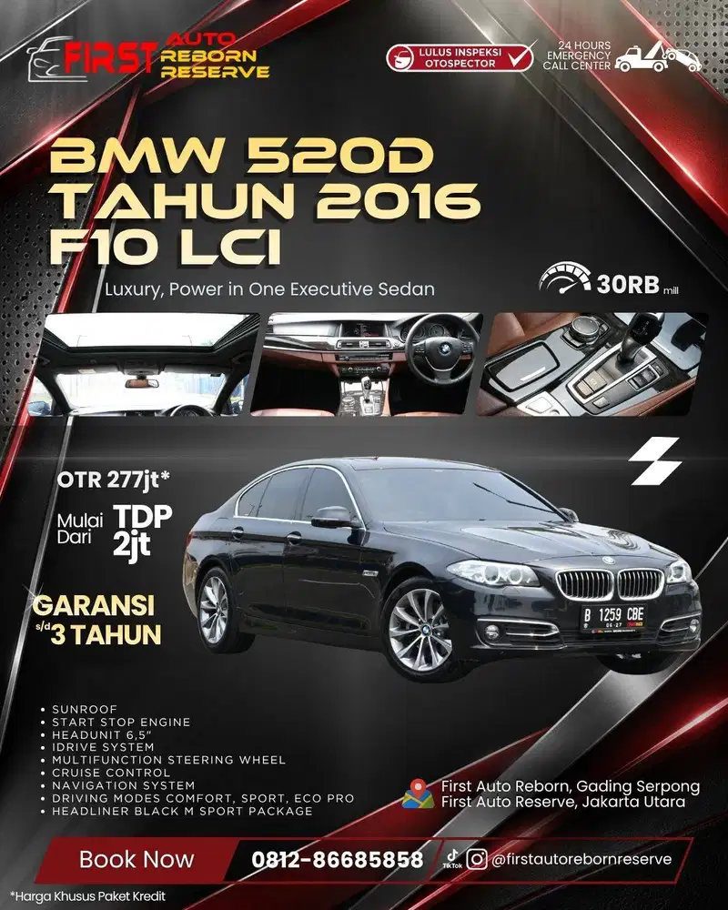 (TDP2jtan) BMW 520d tahun 2016 F10 LCI