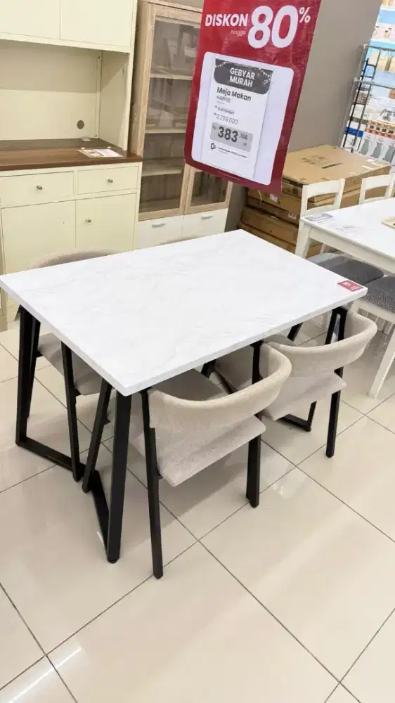 Set meja makan harpper khusus minggu ini cicilan pakai home kredit