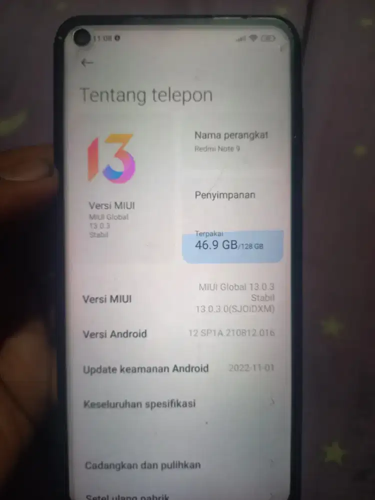 Redmi note 9 6+2/128