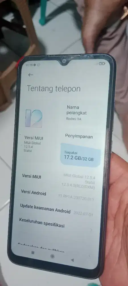 Redmi 9A ram 3/32 milik pribadi