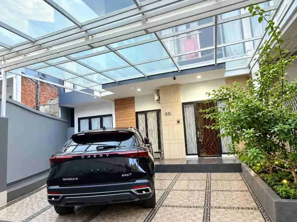 RUMAH SECOND HOOK MINIMALIS MODERN DALAM CLUSTER DI PONDOK GEDE,BEKASI