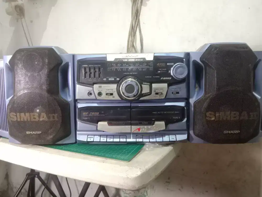 radio Tape sharp simba II wf 2800