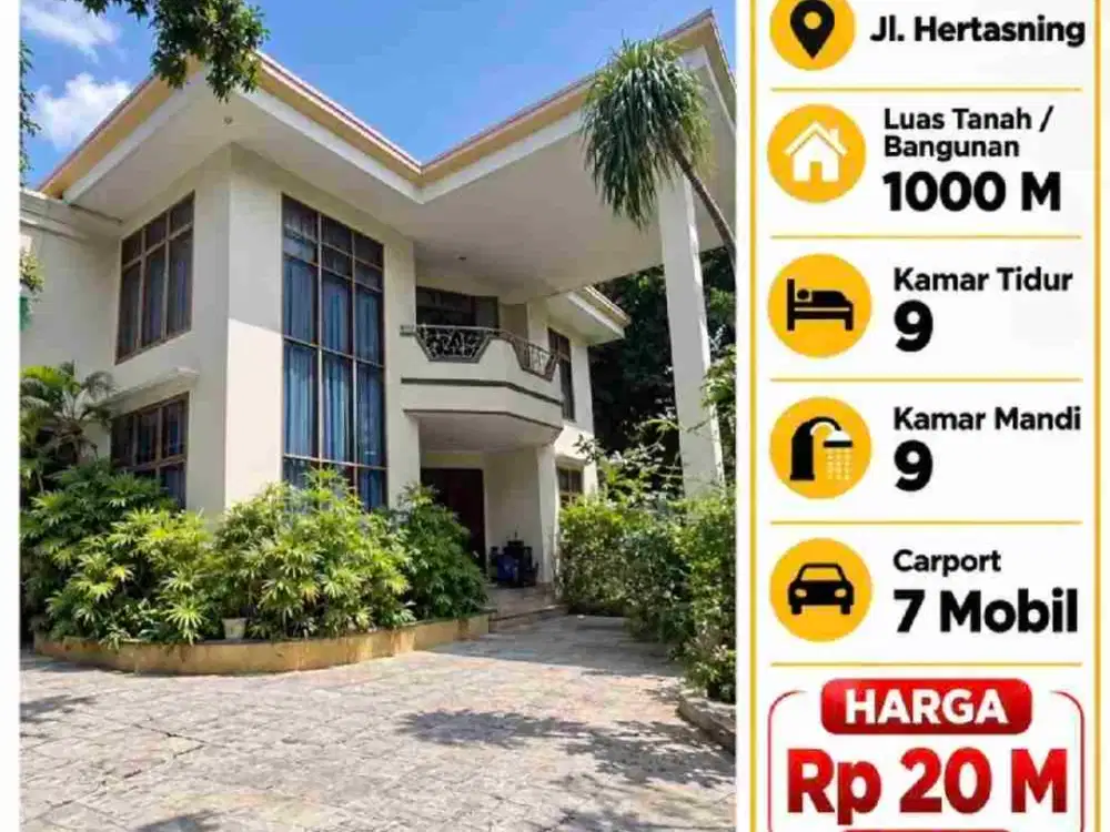 Dijual Rumah Mewah 2 lantai Jl. Hertasning Makassar