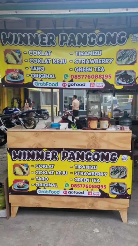Meja untuk jualan makanan