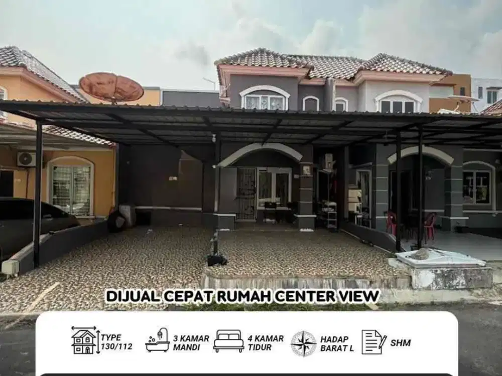 Dijual Cepat Rumah 2 Lantai Siap Huni Centre View